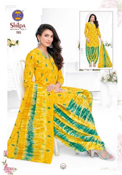 Mfc shilpa vol 7 cotton dress material online wholesale